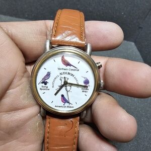 National Audubon Society American Robin Bird Wildlife Quartz Watch Parts/Repair